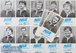 1980 South African Rugby Trade Card Ads for Milk (12): A dozen from this hard-to-get set of at least