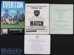 1969/70 ‘Everton Champions’ Brochure plus an Invitation to a celebration dinner at Adelphi Hotel