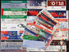 1998-2018 Five/Six Nations etc Rugby Test Tickets (35): Incl a few warm up summer games but mostly