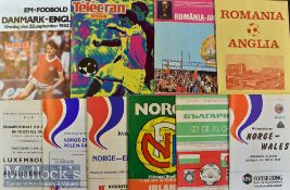 Selection of Foreign International football programmes to include 1960 Luxembourg v England^ 1983