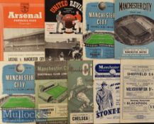 Selection of 1950s Manchester City Football Programmes to include 53/54 Sheffield Wednesday^