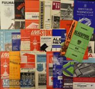 1966/67 Everton Home and Away Football Programmes consisting of (H) 21x League^ 3x FAC^ plus (A) 21x