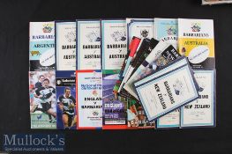 1958-2000s Barbarians Rugby v Nations Programmes B (20): 1 v Argentina^ 6 v Australia^ 2 v