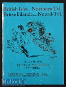 Scarce 1962 British Lions in New Zealand Rugby Programme: 24pp large strikingly-covered issue for