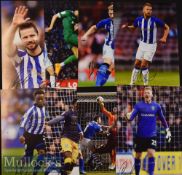16x Signed Sheffield Wednesday Colour Photographs Fox^ Lee^ Bullen^ Harris^ Dawson etc. measuring