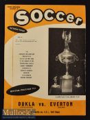 1961/62 Dukla Prague v Everton American Challenge Cup Football Programme date 2 Aug Polo Grounds^ in