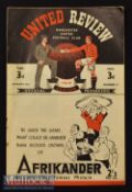 1946/47 Manchester United v Charlton Athletic Football Programme date 4 Jan^ team changes^ scores^
