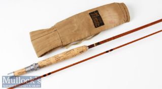 Good J A S Sharpe Ltd Aberdeen “Eighty Eight” Scottie Brand’s split cane trout fly rod – 8ft 8in 2pc