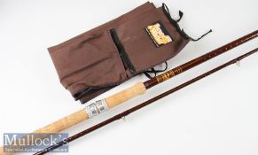 Fine Bruce and Walker Hand Built “Mk. IV Avon G Compound Taper” glass fibre rod – 11ft 2pc close