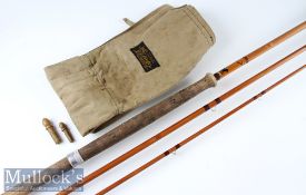 J S Sharpe Ltd Aberdeen “The Aberdeen” Impregnated split cane salmon fly rod - 13ft 3pc line 9#, 23”