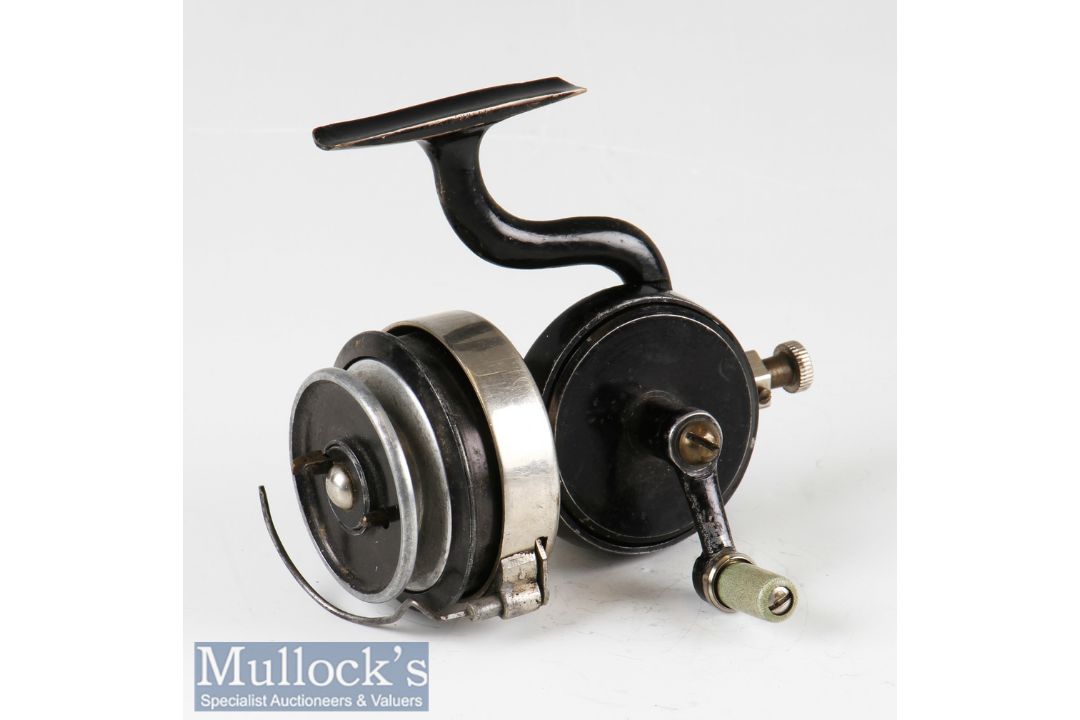 Foster of Ashbourne ‘Excelsis’ spinning reel with half bail arm, quick release spool, rear tension - Image 1 of 2