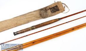 Early Hardy Bros Maker Alnwick “The Perfection” Palakona Fly Rod ser. no. 101493 c1904 c/w fitted