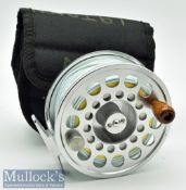 Fine Pflueger Trion large salmon fly reel ser, no 01K11CK – 4 1/8” wide drum large arbour with