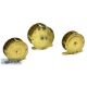 3x Various All Brass crank wind reels includes 2 3/4” with a filed foot, plus 2x 2 ¼” reels all with - Image 2 of 2