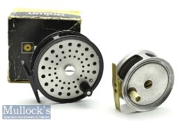 Daiwa 230 3 ½” alloy fly reel single action with perforated spool, light use apparent, spins well,