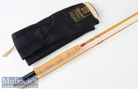 Fine Hardy Bros made in England “The Palakona” fly Rod – 8ft 2pc with clear Agate lined butt guide -
