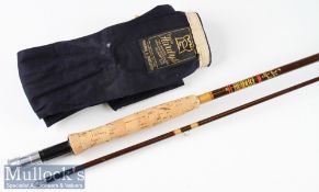 Fine Hardy Bros Made in England “Fibalite Perfection” fly Rod – 8ft 6in 2pc line 6# - with very