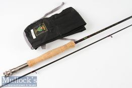 Fine Daiwa Made in Scotland “Whisker Fly” WF989H carbon trout fly rod – 9ft 2pc line 5-7# - fuji