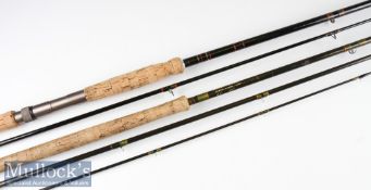 2x interesting salmon rods incl one jointly produced by Malloch Perth and Leonard USA – “Malloch-