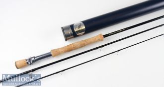 Fine Thomas and Thomas VE908S3 carbon trout fly rod – 9ft 3pc line 8# - with 2x lined butt and