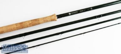 Fine Hardy Gem Mk II 15ft 4pc salmon fly rod - line 10# 2x lined guides - anodised screw locking