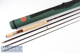 Fine Hardy Bros Made in England “The Hardy Sovereign” sea trout travel fly rod – 10ft 4pc line 7/