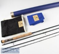 Fine Hardy Pro-AxisX Sintrix Carbon Travel Fly Rod – 9ft 4pc line 7# - bronzed screw up locking reel