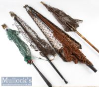 Collection of various Hardy and other folding landing nets (4) – Hardy Bros Alnwick Aluminium Grilse
