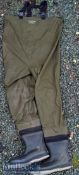 Pair of Orvis full size wades – c/w neoprene lined boots with non slip felt soles with studded heels