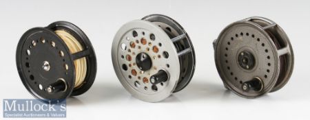 3x J W Young & Sons Salmon fly reels to include Condex 4”, Beaudex 4” and Beaulite 4 1/2” all in