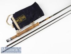 Hardy Bros Made in England “Fred Buller Graphite Drifter” fly rod – 11ft 3pc line 5#, with Fuji