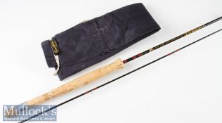 Fine Bruce & Walker “River Trout Compound Taper” carbon fly rod - 8’6” 2pc line 3-6#, Agate lined