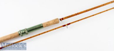D Pearce “The Dell 10” Avon split cane rod – 10ft 2pc – amber agate lined butt and tip guides –