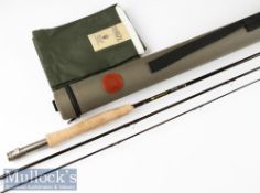 Fine as new Hardy Sirrus carbon fly rod – 9ft 3pc line 5# - with fuji style lined butt guide –