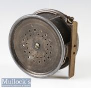 Early Hardy Bros Alnwick 1912 Check The Perfect Pat 1912 Check 4.5” alloy salmon fly reel – original