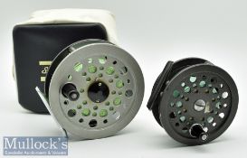 Shakespeare Beaulite 4 ¼” salmon fly reel with integral line guide, smooth alloy foot, in good