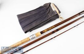 Good Bruce & Walker CTM 14 hollow fibre glass match rod – 14ft 3pc with pink lined butt and tip