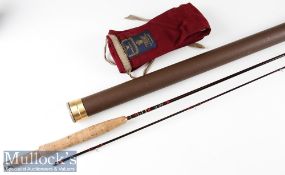 Good Hardy’s Made in England “The Hardy Sovereign” carbon/graphite brook fly rod - 7ft 6in 2pc