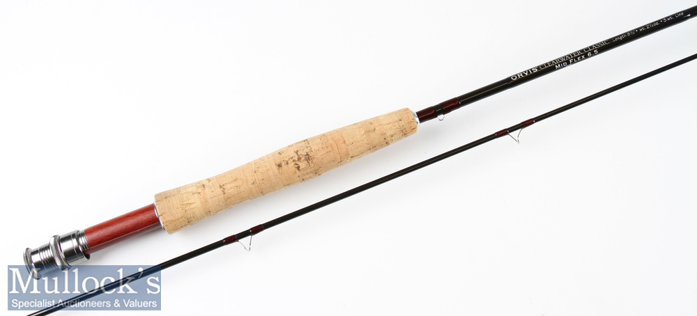 Fine and as new Orvis Clearwater Classic a mid Flex 6.5 trout fly rod – 8ft 6in 2pc line 3#, wt 2. - Image 2 of 2