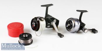 2x Abu Made In Sweden LHW spinning reels – Abu Cardinal 66 fixed spool reel c/w spare spool in