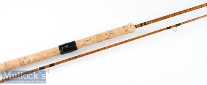 Fine Benwoods London “The Avon” split cane rod fully refurbished – 10ft 2pc with amber agate lined