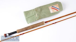 Pezon et Michel Made in France Parabolic “Sawyer Still Water” split cane fly rod ser. no 796224 –