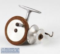 Unnamed ‘Pat-Pend’ friction driven spinning reel with rubber ring to drive wheel, wire hooked arm,