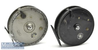 S Allcock & Co Redditch Flick-Em Perfection 4” centrepin trotting reel narrow drum, twin dimple