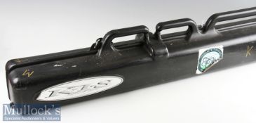Kiss “Keep It Safe” extending Rod Travelling Case – black square case c/w wheels – closed measures