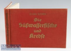 Ruhmer, Dr Karl (German) – “Die Subwafferfische und Krebse” 1952 in the original red and gilt