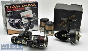 K P Morritt’s Intrepid De Luxe fixed spool reel with interchangeable right and left hand wind,