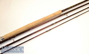 Fine Abu Garcia Accuflex carbon salmon fly rod: 15ft 4pc - line 10/11# - fuji style lined guides