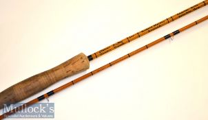 Fine and rare Dennis Bailey Coventry hand built “Tonkin Bamboo” cane trout fly rod -8’5” 2pc line