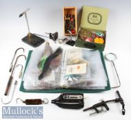 Assorted Fishing Fly Tying Accessories to include a varied selection of feathers^ hooks^ selection